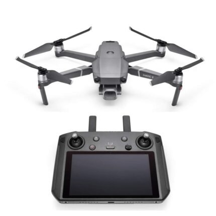DJI Mavic 2 Pro - Drone Quadcopter UAV with Smart Controller Hasselblad Camera 3-Axis Gimbal HDR 4K Video Adjustable Aperture 20MP 1" CMOS Sensor, up to 48mph, Gray