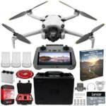 DJI Mini 4 Pro Folding Drone with RC 2 Remote (Screen) Fly More Combo, 4K Video Camera, Under 249g, 3 Battery Bundle with Deco Gear Custom Hard Case + Content Creation Beginner's Guide & Accessories - Image 3