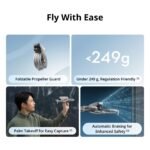 DJI Flip With RC 2 Screen Remote Controller, Follow Me Drone With 4K UHD Camera for Adults, Under 249 g, 3-Axis Gimbal Stabilization, 44000ft/13km Video Transmission, Palm Takeoff, 31-Min Flight Time - Image 2
