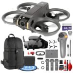 DJI Avata 2 Drone with Goggles 3 and 3-Battery Fly More Combo, Portable FPV Drone for Adventure, Travel, and Content Creation (CP.FP.00000151.02) + 64GB Card + Sling Backpack + More (22pc Bundle)